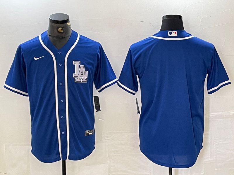Men Los Angeles Dodgers Blank Blue Second generation joint name Nike 2024 MLB Jersey style 1